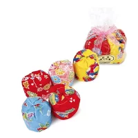 日本製 お手玉　ちょっと小さめサイズ　5個入り