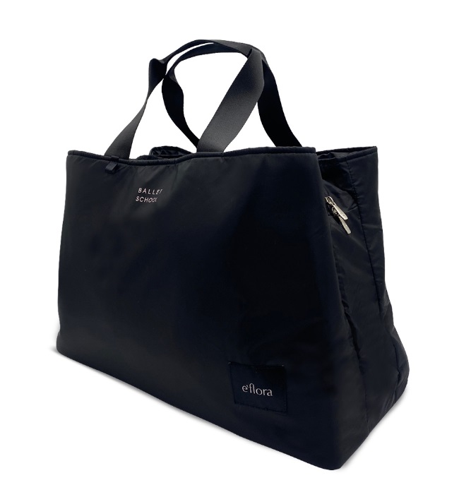バレエ バッグ 【イーフローラ】レッスンバッグ ブラック スクール バレエ バッグ 【イーフローラ】レッスンバッグ ブラック スクール