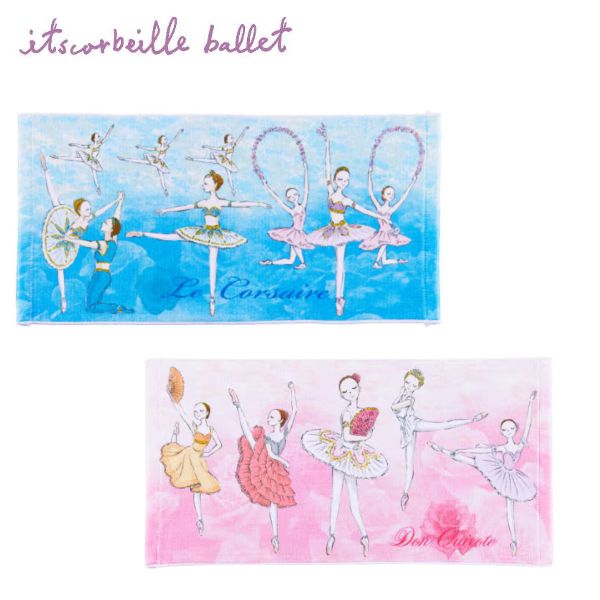バレエ タオル【イツコルベイユ】プレゼント ミニ フェイスタオル (海賊 ドン・キホーテ）