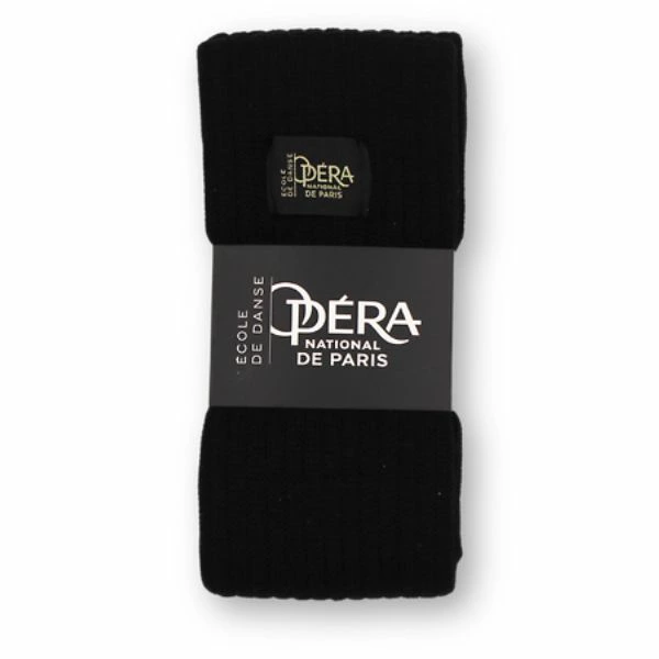 パリ・オペラ座 公式】レッグウォーマー ブラック 黒 リブ編み